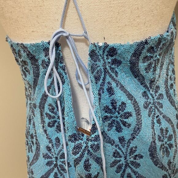 New Free People retro Babe Sparkle Mini Dress in Adonis
Combo size L - Picture 9 of 10